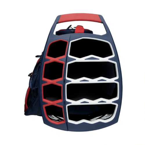 Ogio Woode 8 Hybrid Red White Blue Stand Bag