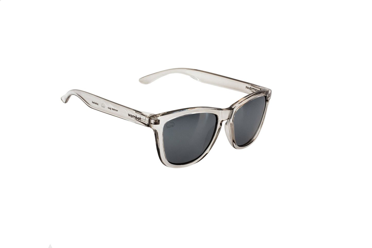 Wombat Stroke Glossy Silver Sunglasses