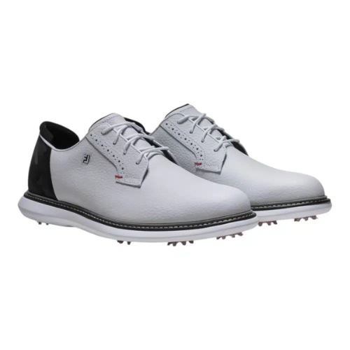 Footjoy Traditions Blucher White/Black/Red Golf Shoes
