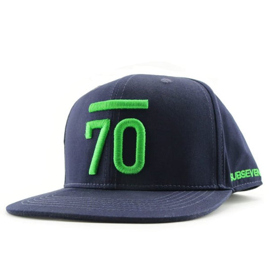 Sub Seventy Aberdeen Flat Brim Flat Bill Navy/Green Headwear