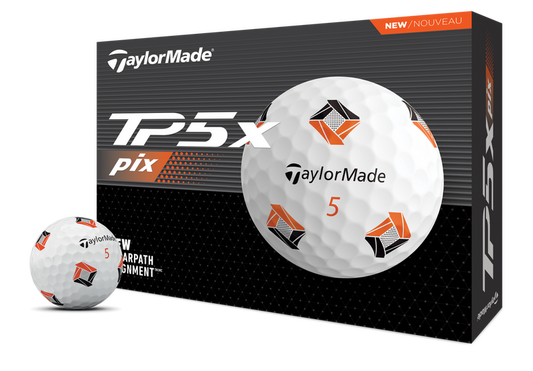 TaylorMade TP5X PIX 3.0 (2024) White Golf Balls