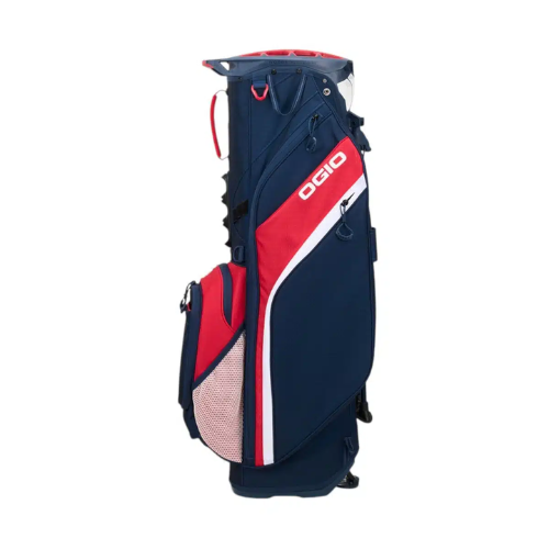 Ogio Woode 8 Hybrid Red White Blue Stand Bag