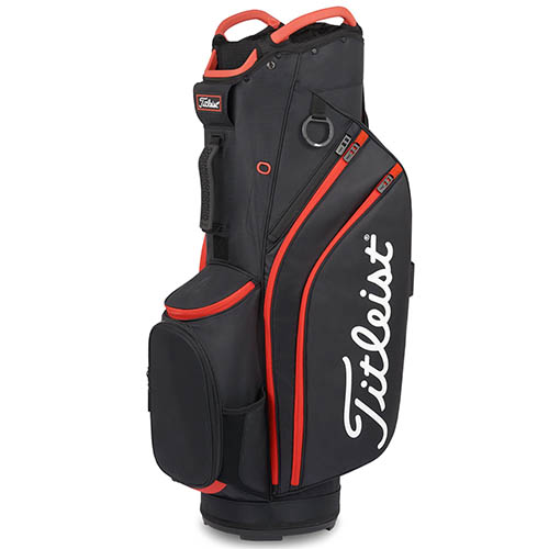 Titleist Cart 14 Black/Black/Red - Cart Bag