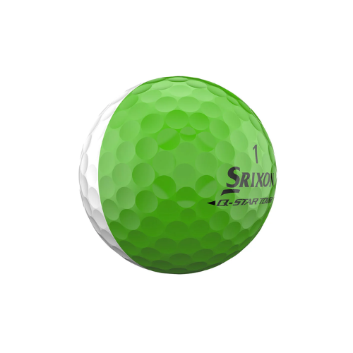 Srixon Q-Star Tour Divide White/Lime Green Golf Balls