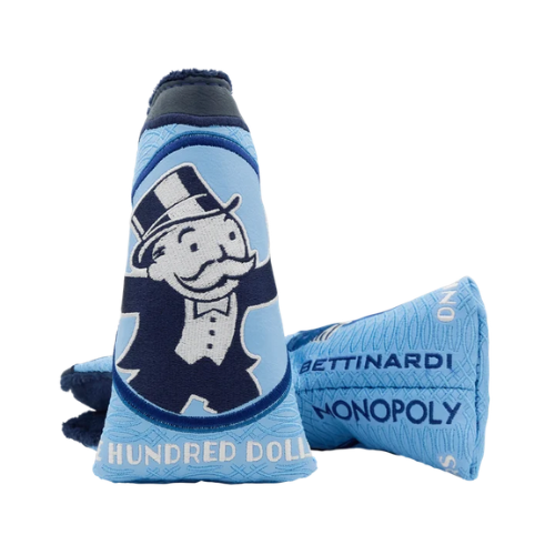 Bettinardi Wall Street Blue Cheese Monopoly Man Blade Putter Headcover