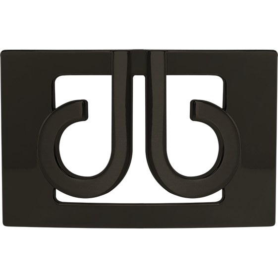 Druh Black White Lizard Leather Belt Including Two Buckles