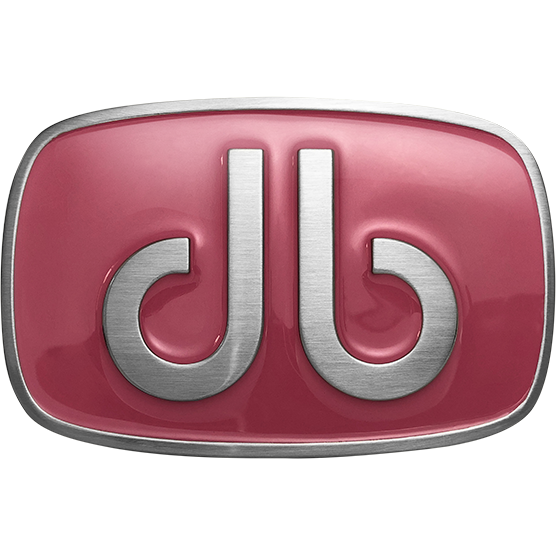 Druh Pink Crocodile Leather Belt Including Two Buckles