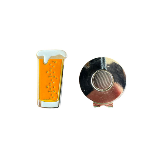 Beer Glass Ball Marker and Hat Clip