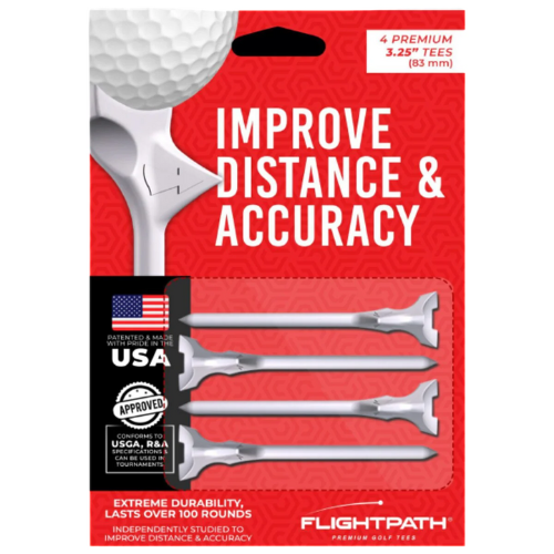 Flightpath White Golf Tees 2.75 Inch (4 Pack)