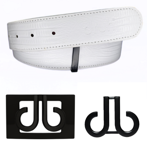 mens white golf belts sale