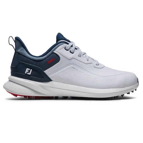 FootJoy PRO SL White/Blue/Red Golf Shoes