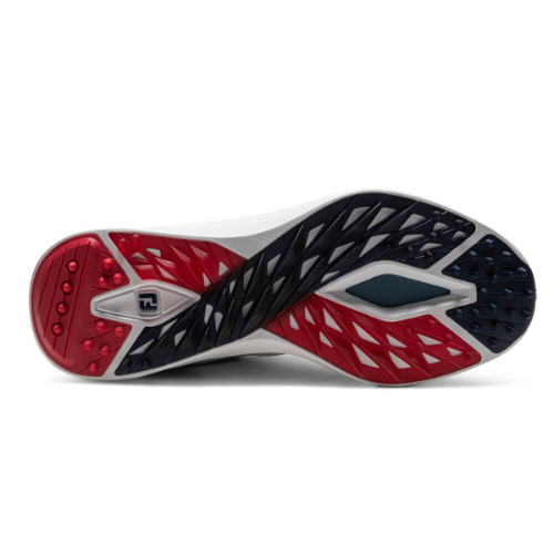 FootJoy PRO SL White/Blue/Red Golf Shoes