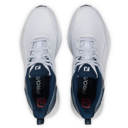 FootJoy PRO SL White/Blue/Red Golf Shoes