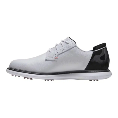 Footjoy Traditions Blucher White/Black/Red Golf Shoes